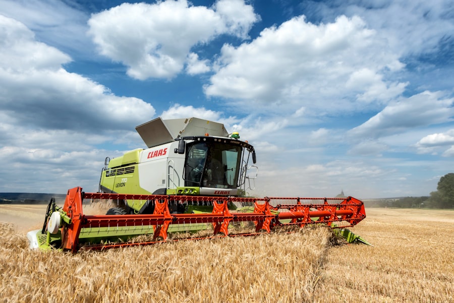 combine harvester price