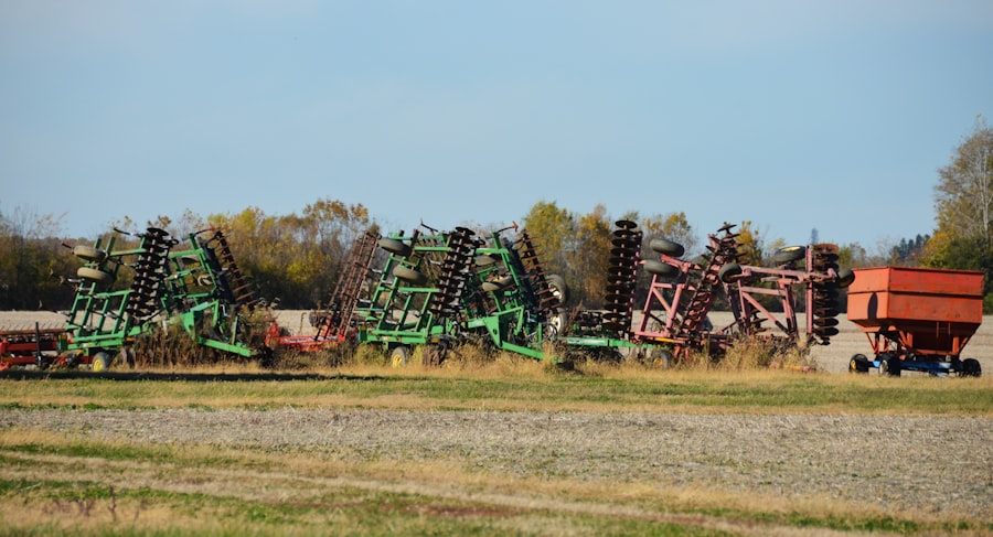 Photo agricultural equipment machinery