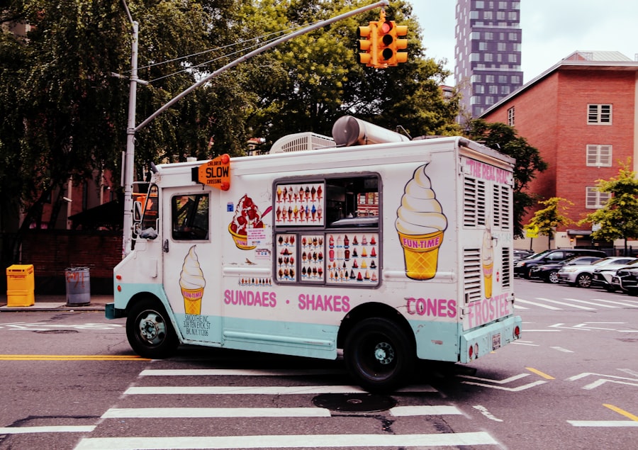 Photo commercial ice cream maker